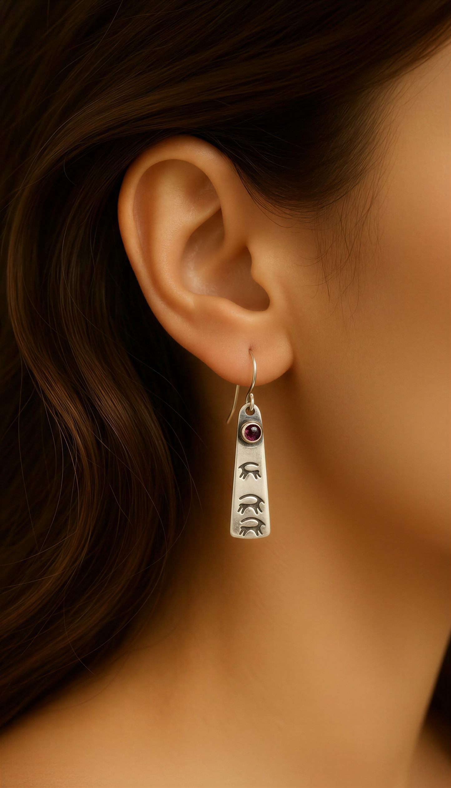 Red Guardian earings