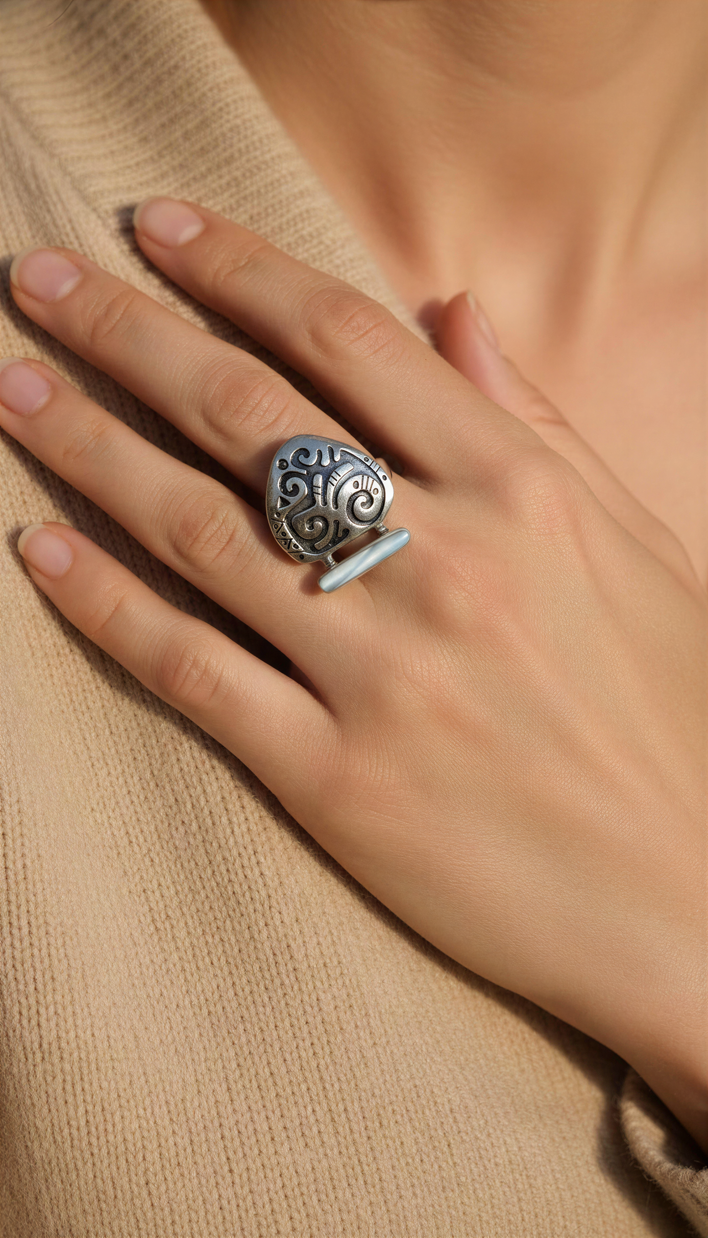 Kök Bala – Spirit of the Sky Trio Ring