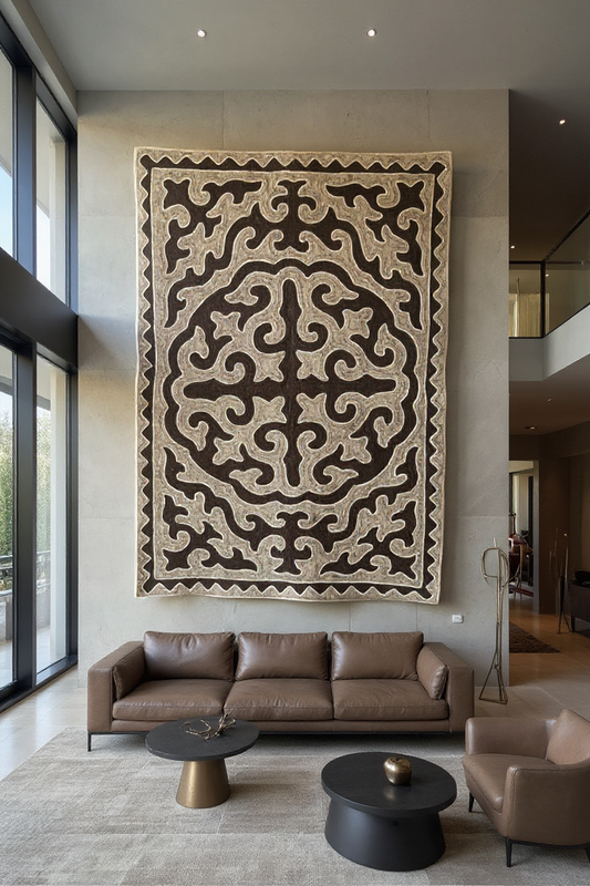 Traditional Central Asian Small Carpet