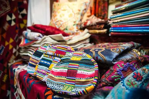 Ethnic souvenirs from Central Asian artists